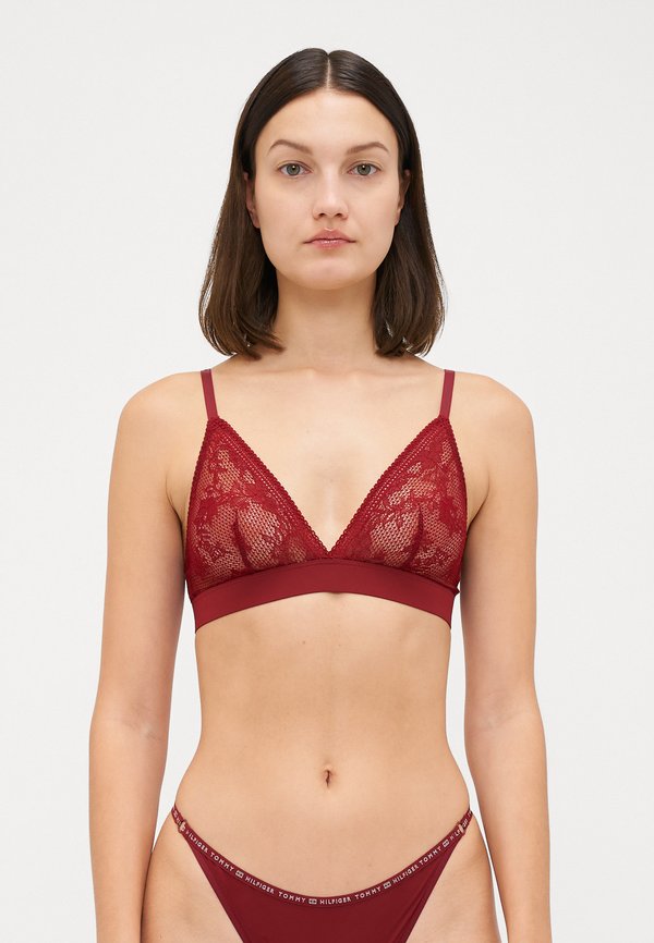 UNLINED TRIANGLE - Triangle bra - rouge