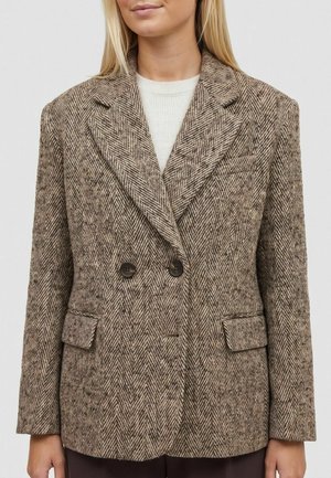 Opal Studio, OPAL STUDIO KARA BLAZER - Blazer - brown cream mix
