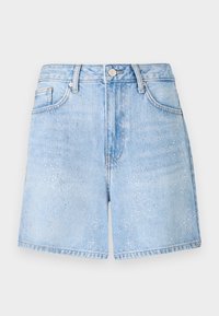ONLJOSE RHINESTONE  - Džínové kraťasy - light blue denim