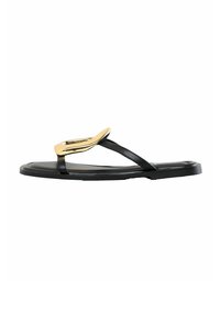 REGULAR FIT - HARDWEAR DETAIL COMFORT - T veida siksniņu sandales - black