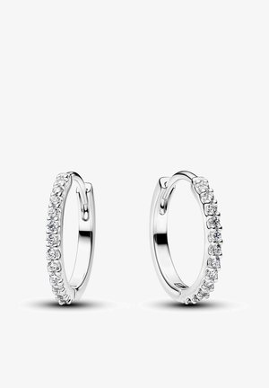 Pandora, BOUCLES D'OREILLES CRÉOLES MINIATURES SCINTILLANTES - Orecchini - silver-coloured