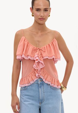 LOAVIES, LIGHT UP YOUR WORLD - Top - coral
