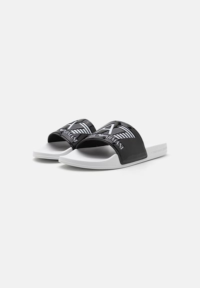 EA7 Emporio Armani UNISEX - Чехли за басейн - black/white