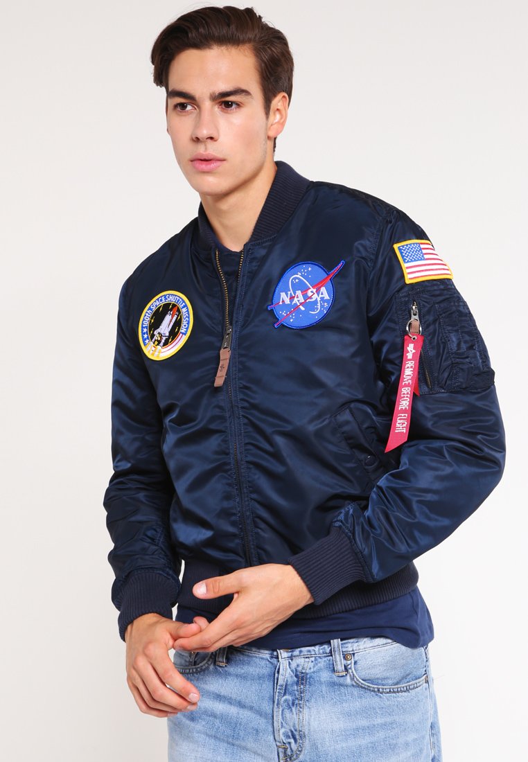 Alpha Industries - MA-1 VF NASA - Giubbotto Bomber - replica blue, Ingrandire