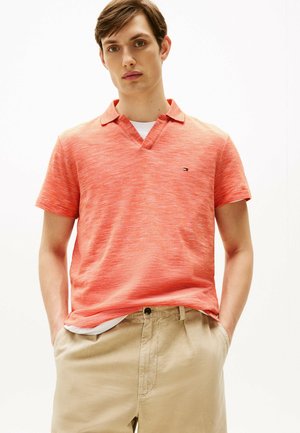 REGULAR FIT OXFORD  - Polo - brilliant orange   white