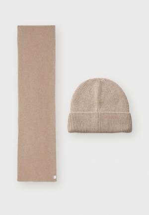 WOONA MIX SET - Huivi - dark beige melange