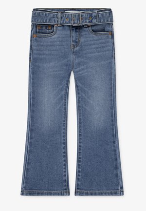 REGULAR RISE BELT - Jean flare - blue denim