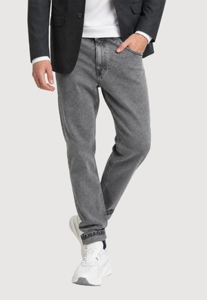 Gisada, GISADA REGULAR FIT DENIM JEANS WITH INSIDE BOTTOM LABEL - Jean droit - light grey