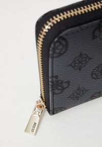 Guess LAUREL SMALL ZIP AROUND - Punge - charcoal