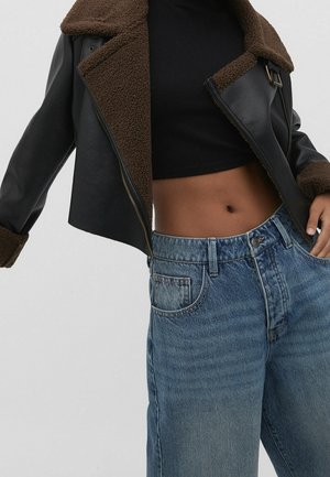 Veste en similicuir - black