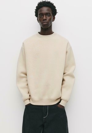 ROUND NECK - Felpa - beige