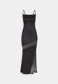 STRAPPY LACE INSERTS SLIM MAXI DRESS - Vestido de cóctel - black