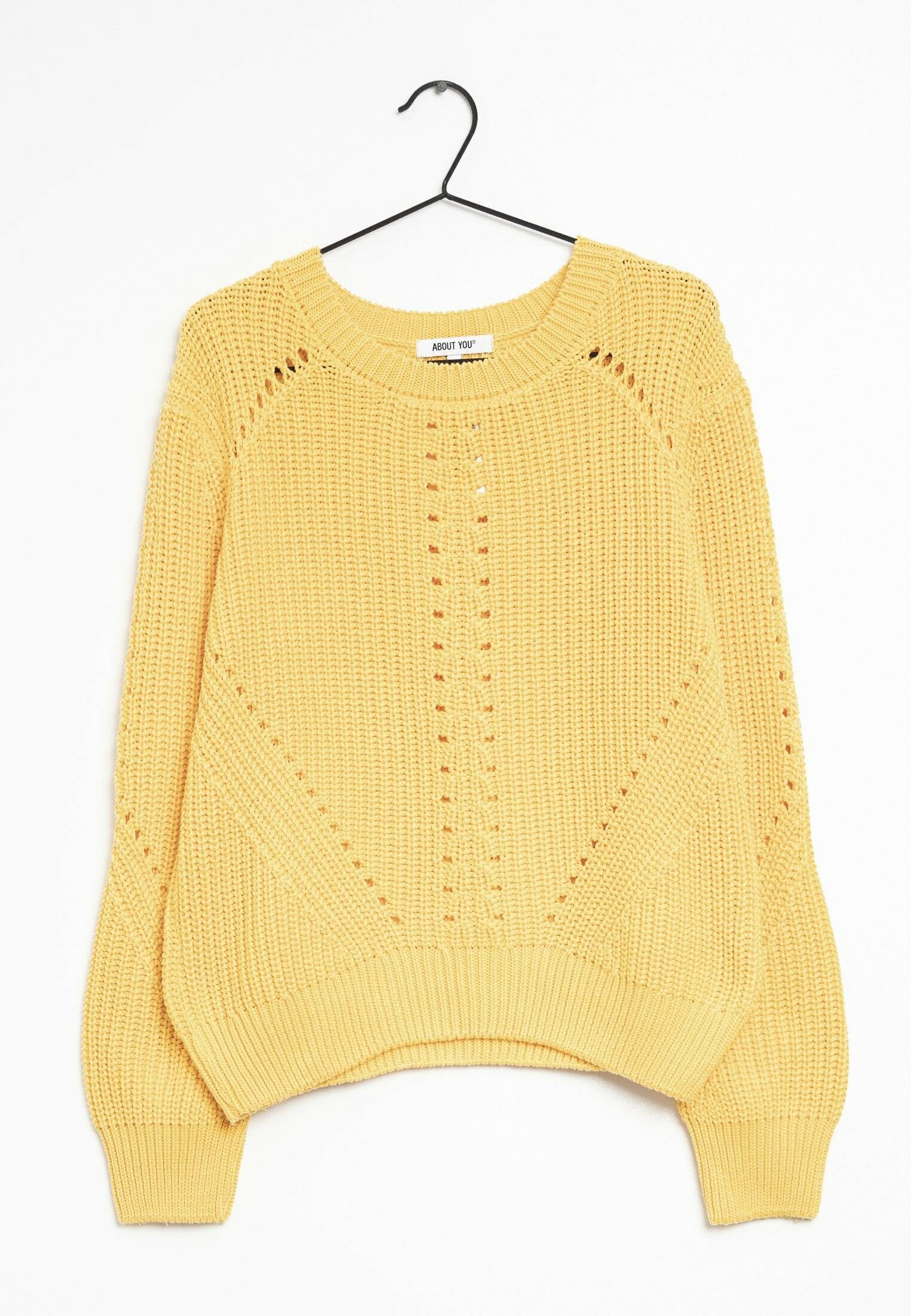 Vintage Gelber Wollpullover Pullover Rot Sweater Wollpullover