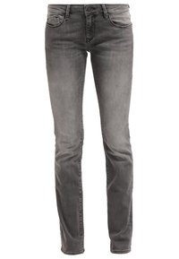 Jeans in denim grigio con un classico design a gamba dritta, con minima scoloritura e stile a cinque tasche. Realizzati in un tessuto morbido e resistente.