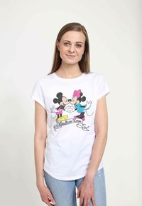 Henry Tiger MICKEY CLASSIC ENDLESS LOVE - T-shirt med print - white