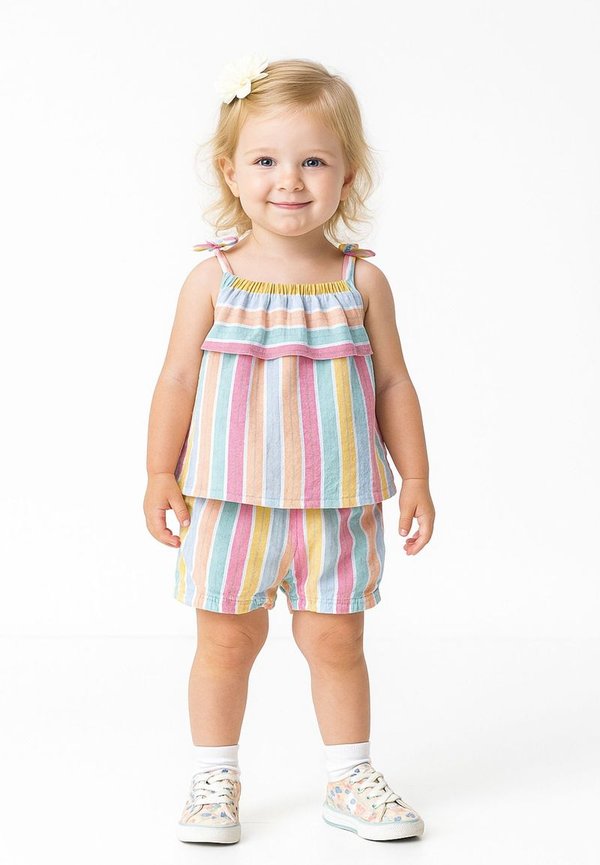 2 PIECES STRIPED SET - Shorts