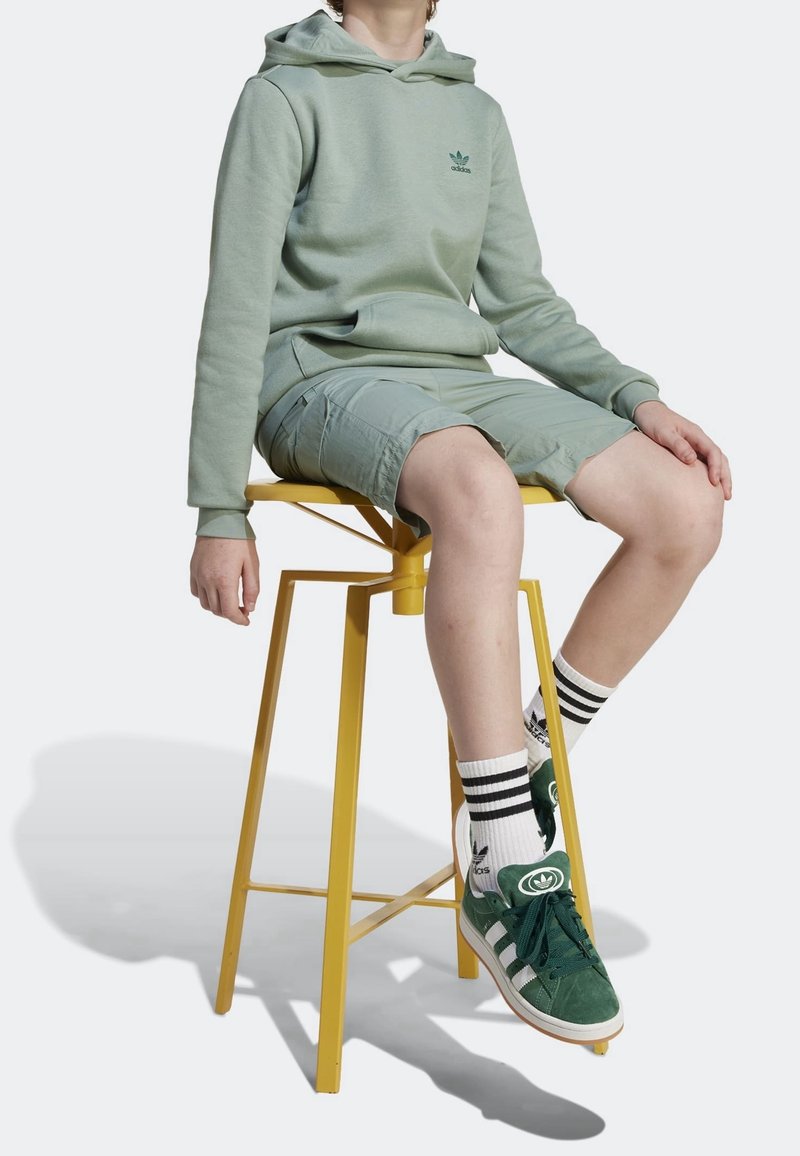 adidas Originals HOODIE JUNIOR UNISEX - Luvtröja - silver green