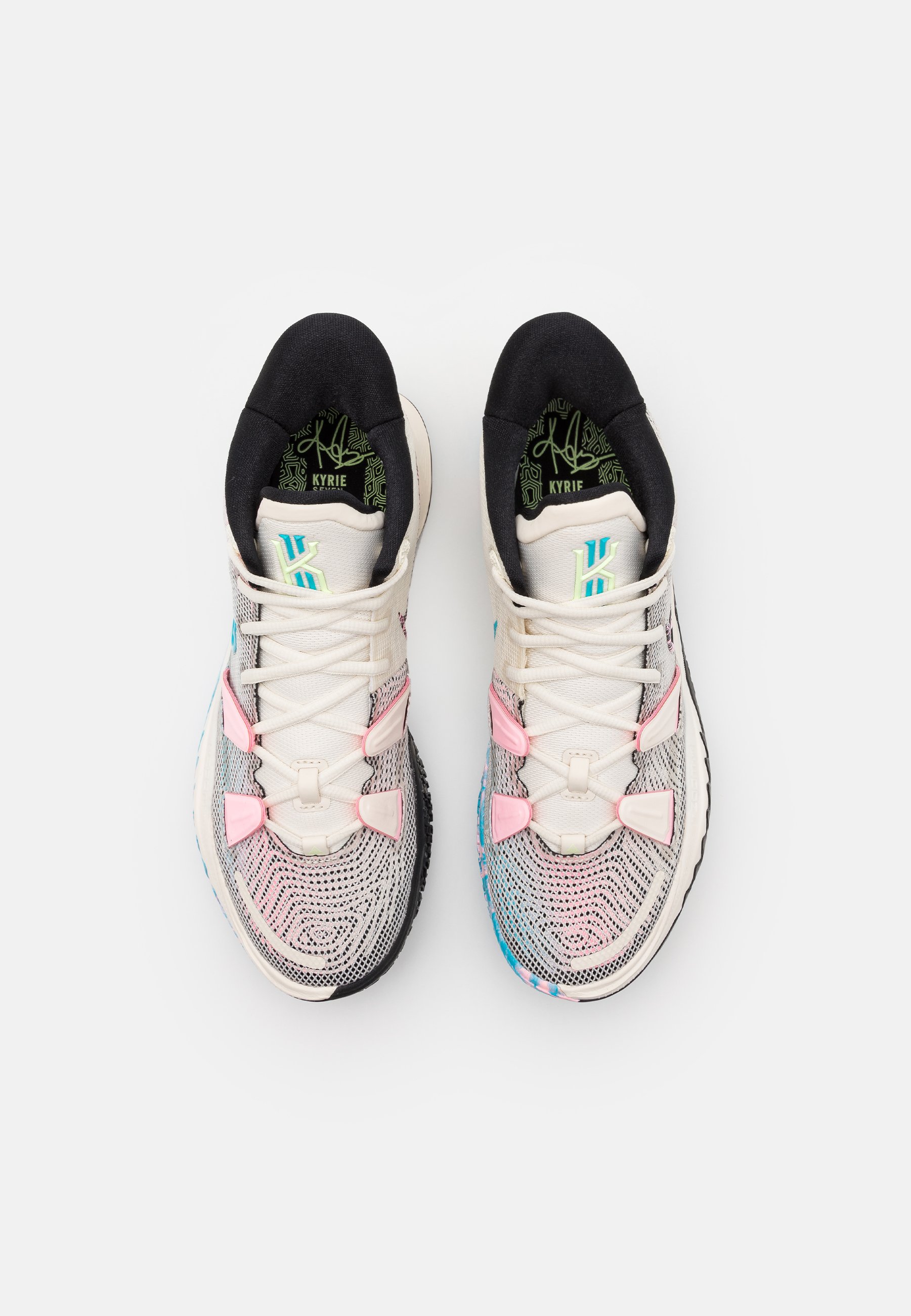 Nike Performance KYRIE 7 SEASONAL - Basketballschuh - pale ivory/chlorine  blue/black/arctic punch/laser orange/barely volt/beige - Zalando.ch
