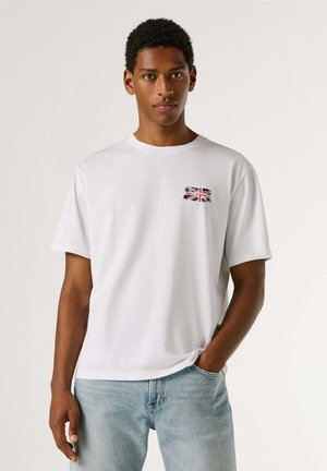 SMALL FLAG - Tričko s potlačou - white