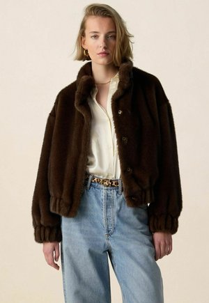 Sissy-Boy, SISSY-BOY KUNSTFELLJACKE - HELLBRAUN - Veste d'hiver - dunkelbraun