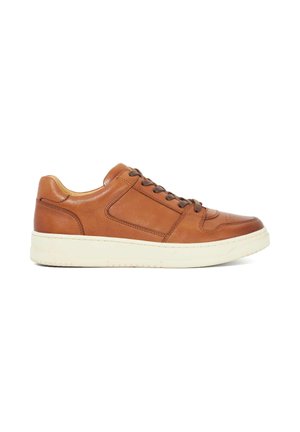 ROUND TOE LACE UP - Trainers - tan