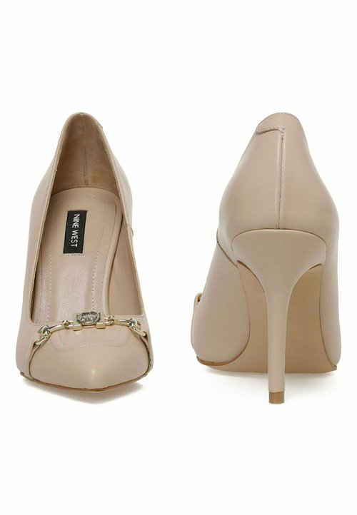 Escarpins Nine West Modèle Amanda - Marron, Taille 9 US - Talons Hauts Avec Brides - Occasion