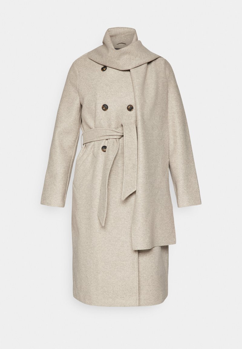 Vero Moda VMFORTUNEAYA SCARF COAT - Classic coat - silver mink 