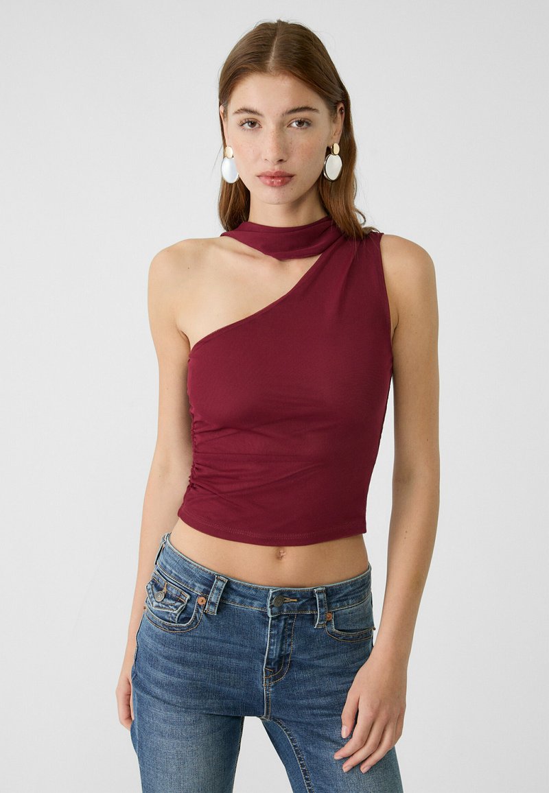 Stradivarius ASYMMETRIC - Blus - bordeaux