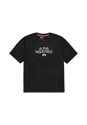 Alpha Industries, ALPHA INDUSTRIES MEN - T-SHIRTS ALPHA INDUSTRIES STENCIL PRINT T-SHIRT - T-Shirt print - black