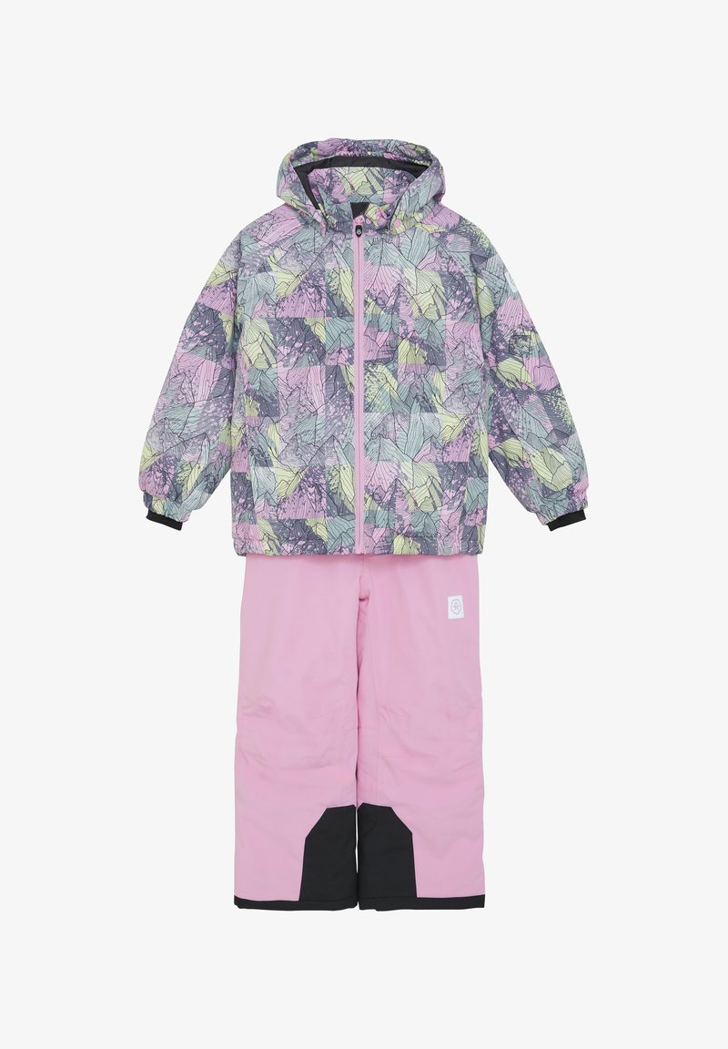 Color Kids SET-ALL OVER - Ski jas - bonbon