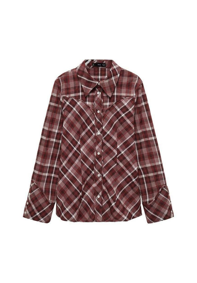 Mango Overhemdblouse bordeauxrood