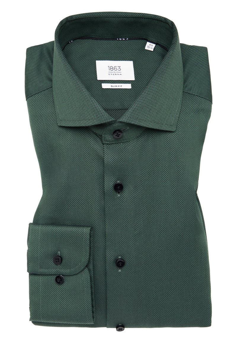 Eterna HEMD - SLIM FIT - Shirt - dunkelgrn/dark green - Zalando