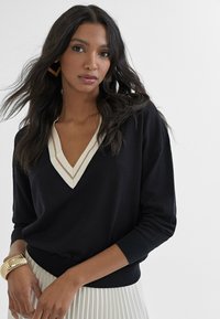 Jumper - black, white