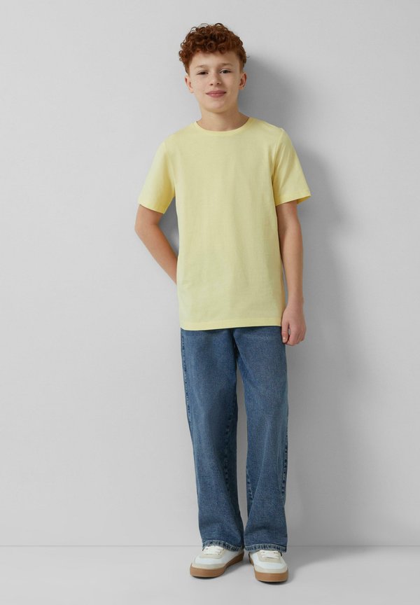 MIT RÜCKEN - T-Shirt print - helles zitrone