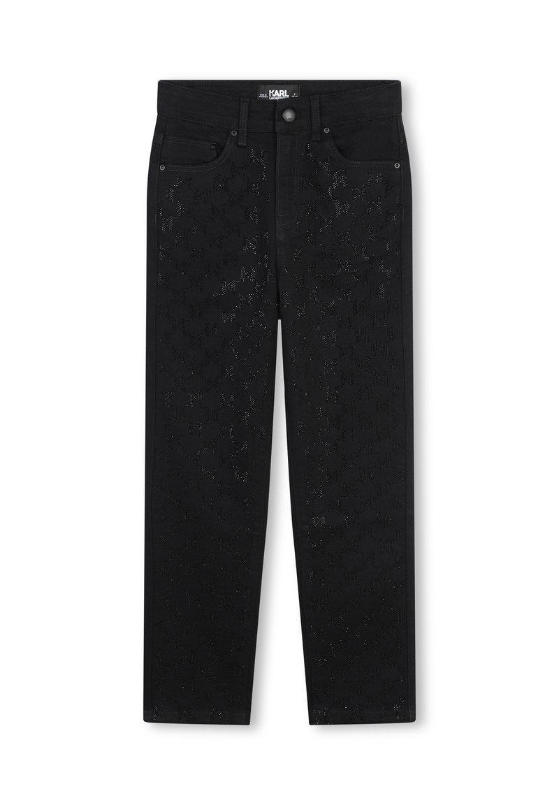 KARL LAGERFELD KIDS Straight leg jeans zwart KARL LAGERFELD KIDS Straight leg jeans zwart