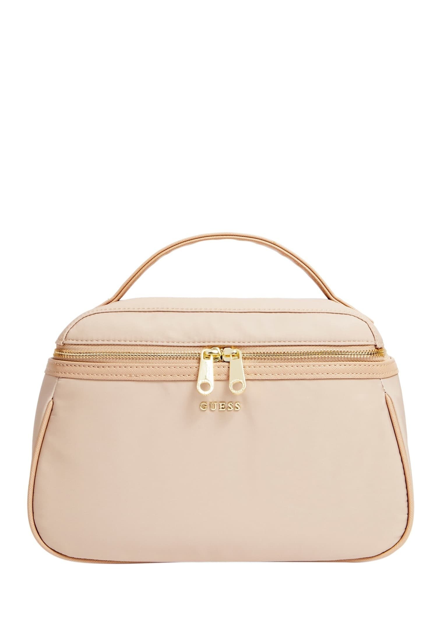 Beige toiletry bag