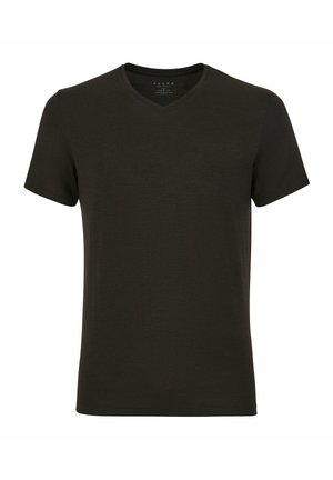 FALKE DAILY CLIMAWOOL V NECK - Unterhemd/-shirt - black