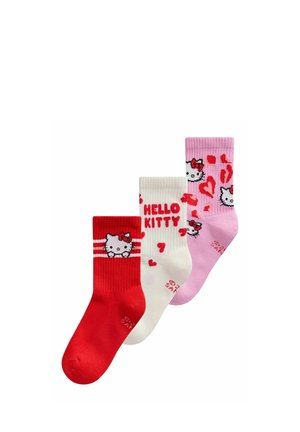 Next, 3 PACK - Socks - pink, red and white