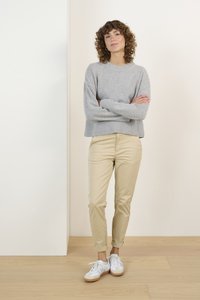 Part Two CHARLENEPW - Stickad tröja - light grey melange
