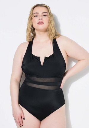Studio Untold SHEER STRIPED - Uimapuku - black