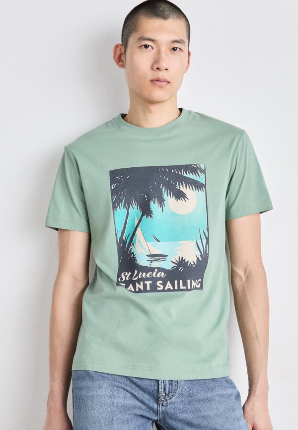 PLACED GRAPHIC - Print T-shirt4