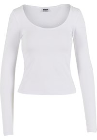 WIDE NECK - Långärmad tröja - white