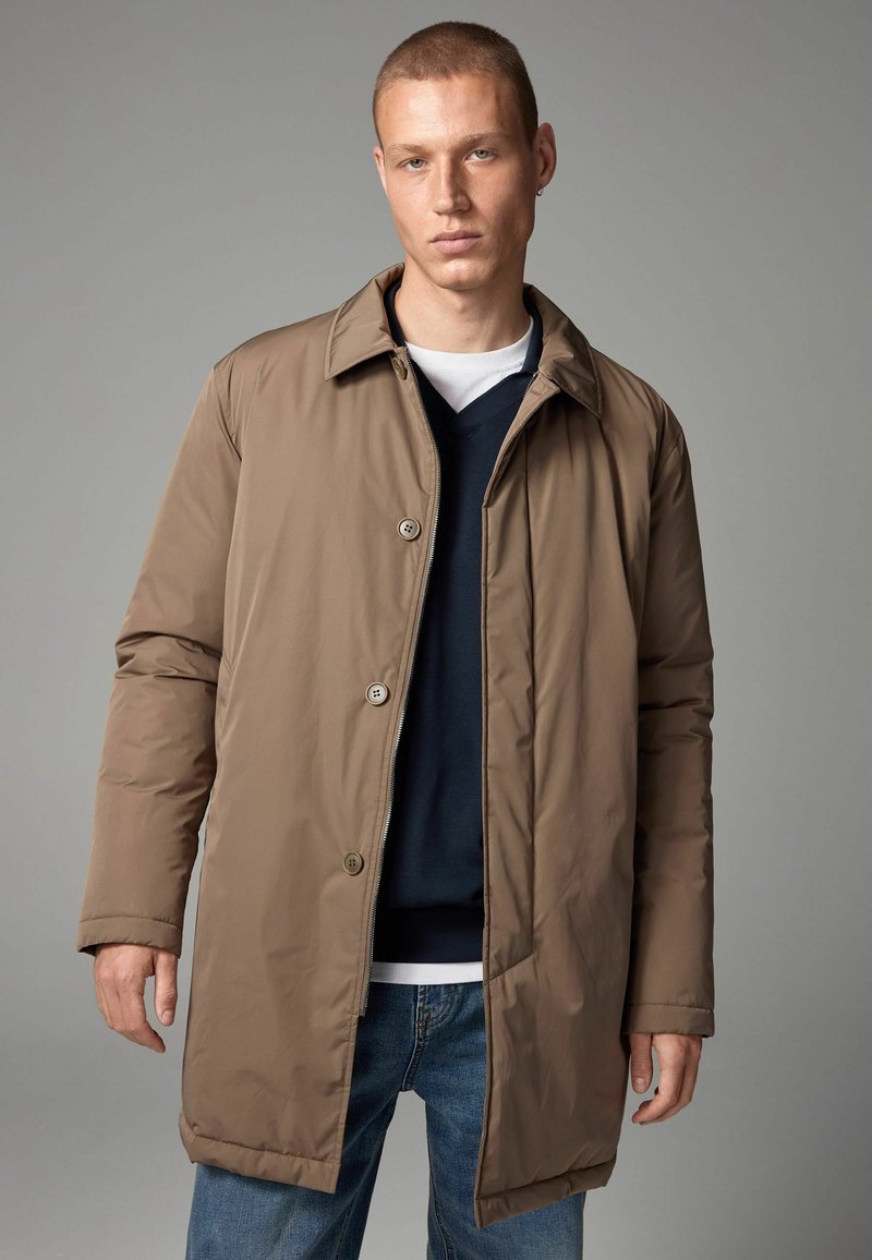 Next SHOWER RESISTANT WADDED LONG - REGULAR FIT - Jachetă parka - dark stone