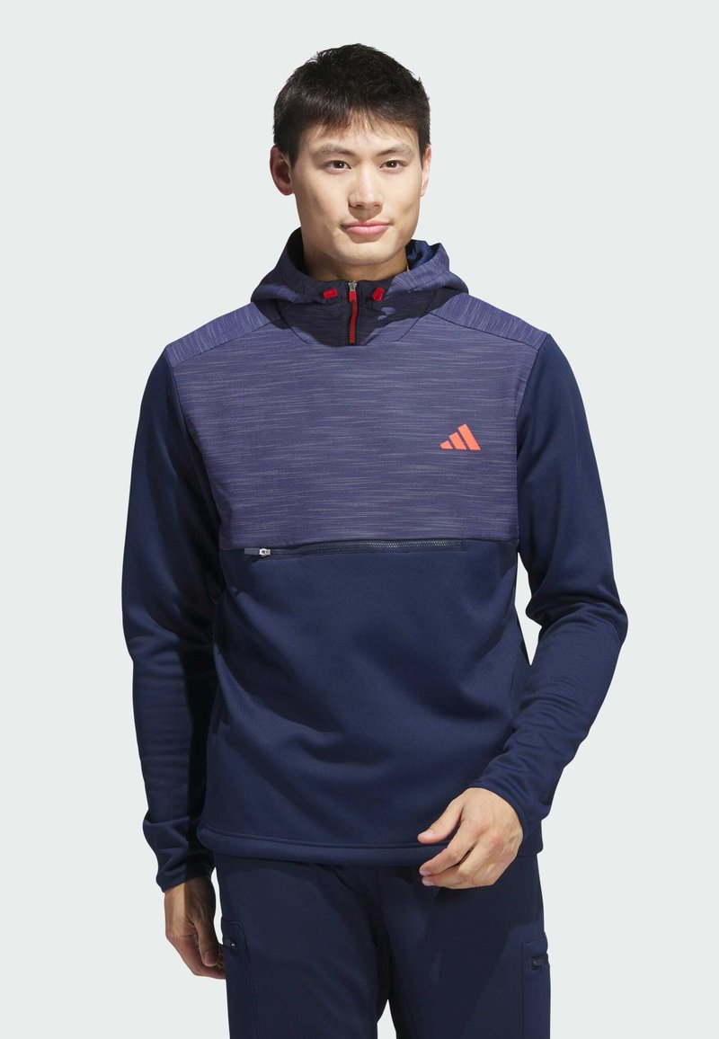 adidas Performance TEXTURED ANORAK Hoodie collegiate navy/dark blue