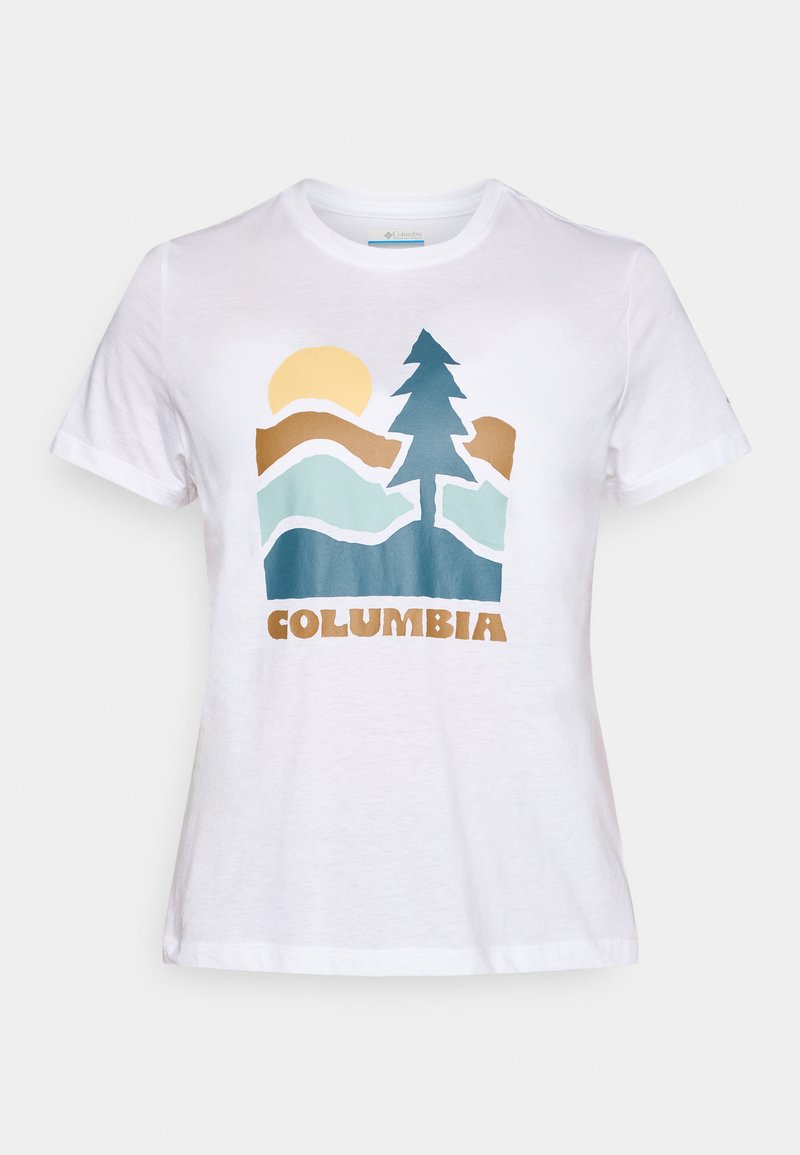 Columbia T-shirt print wit