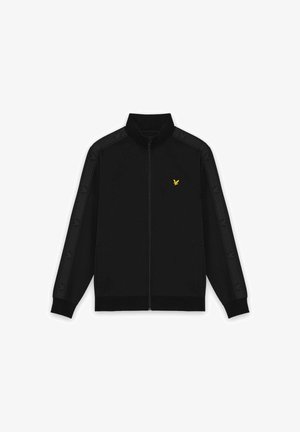 Lyle & Scott, LYLE & SCOTT MID LAYERS PADEL TAPED TRACK JACKET - Sweatjakke - z jet black