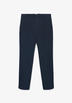 Calliope, PANTALONE LUNGO TINTA UNITA - Trousers - blu notte