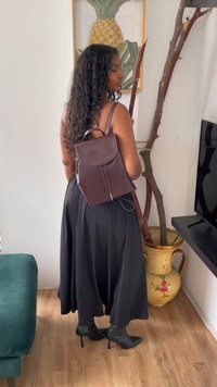 Calvin Klein EMBLEM FLAP BACKPACK - Σακίδιο πλάτης - fudge