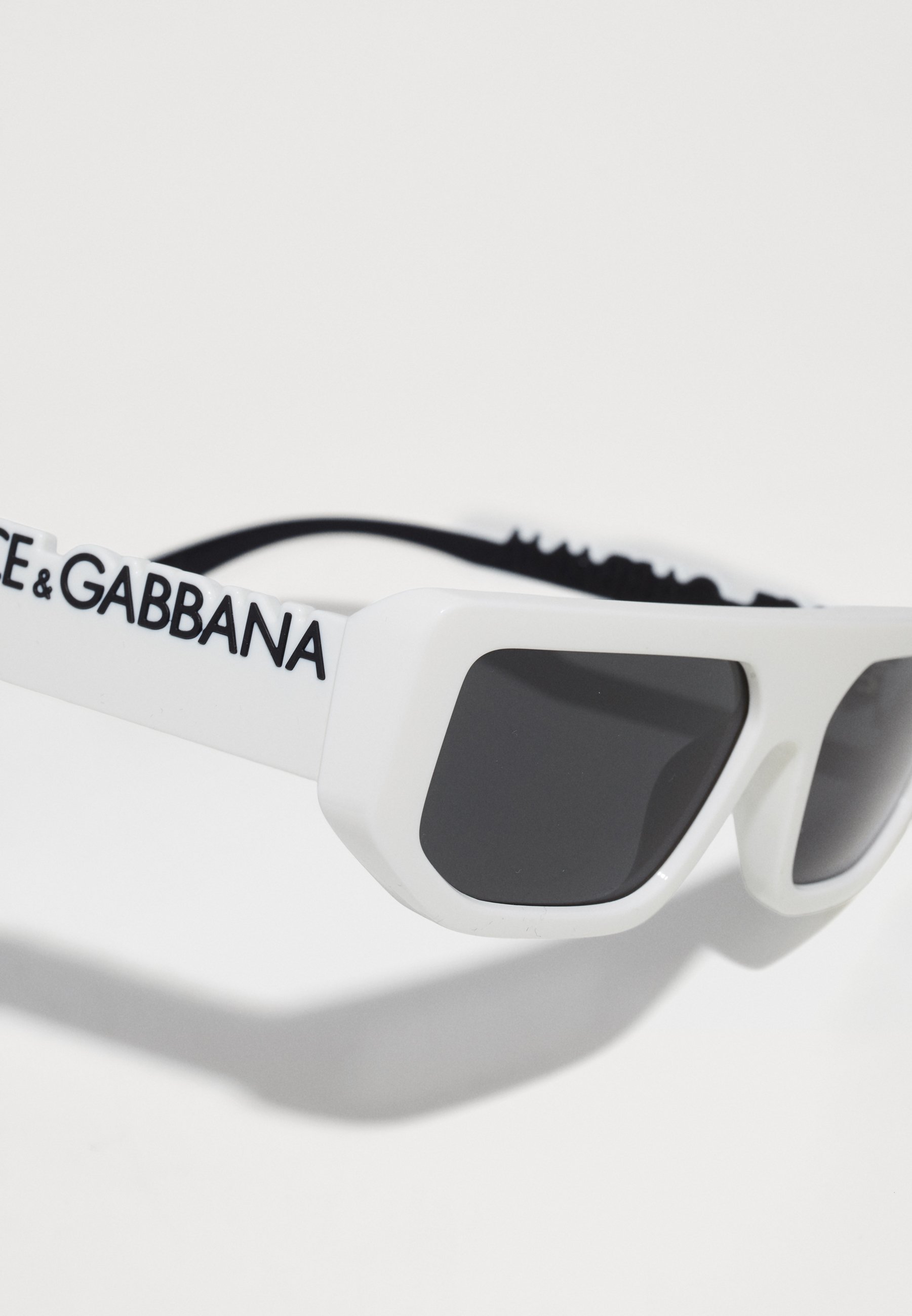 Dolce&Gabbana UNISEX - Sunglasses - white/dark grey/white