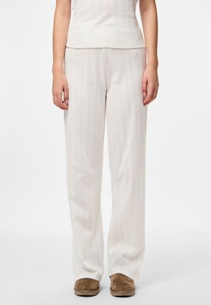 PCMARIE POINTELLE - Pantalon classique - cloud dancer